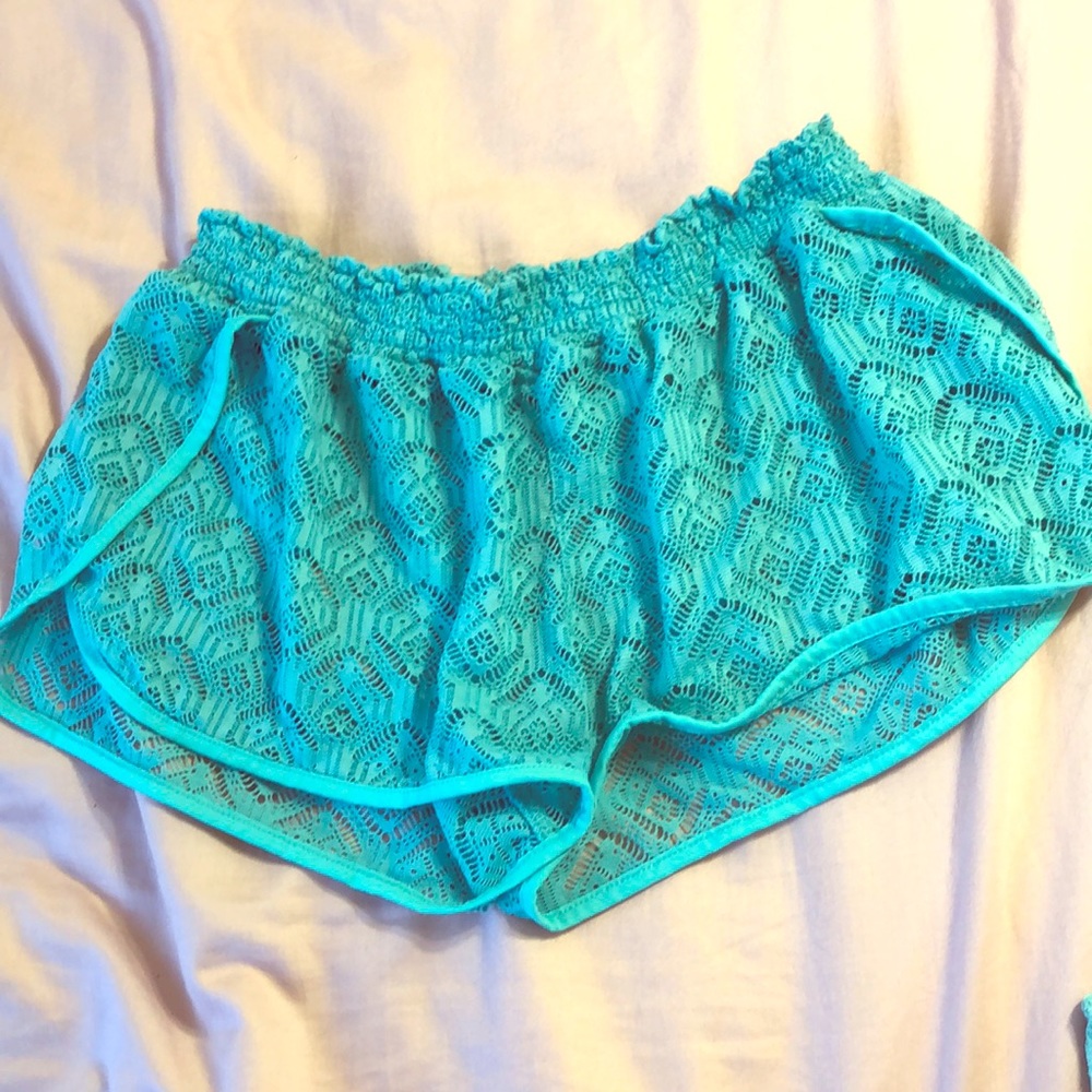 Teal green swim bottoms